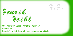 henrik heibl business card